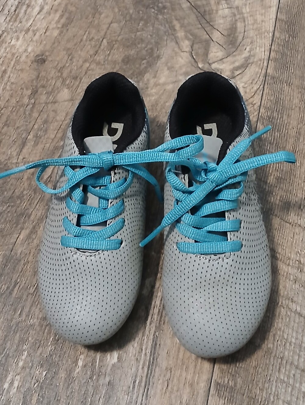 DSG Grey Sneakers with Blue Laces for Kids